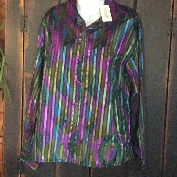 .NWT Vintage 1980 O’Keif & O’Keif Women’s Blouse - Picture 4 of 15